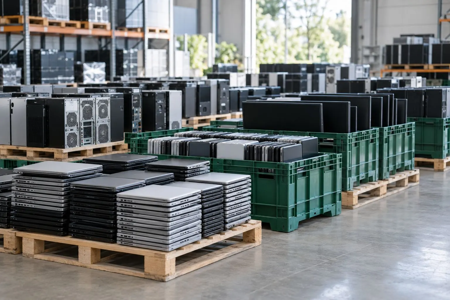 Devices sorted for redeployment and recycling